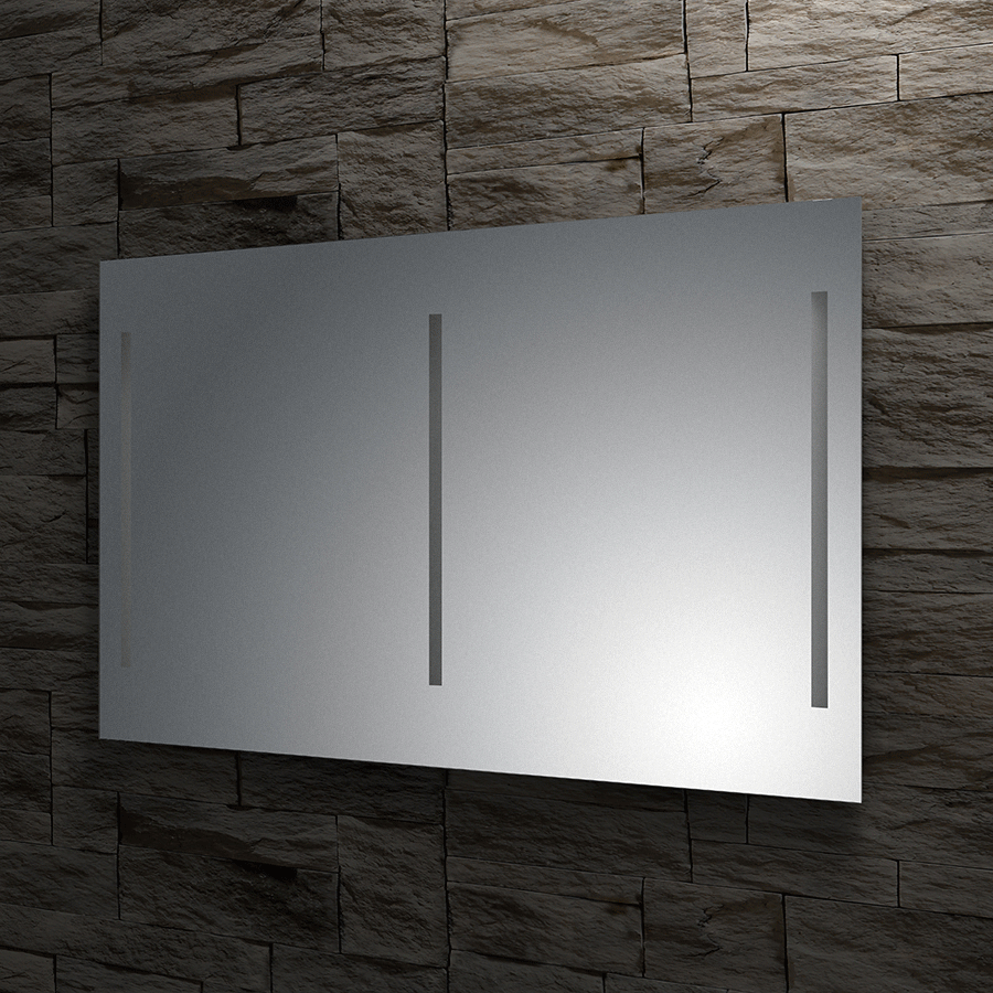 Зеркало для ванной комнаты настенное Evoform Ledline с подсветкой 130 х 75 см - фото №8