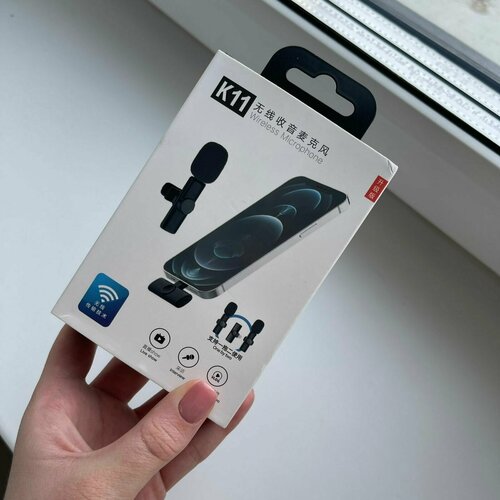 Микрофон петличный K11 черный 645₽