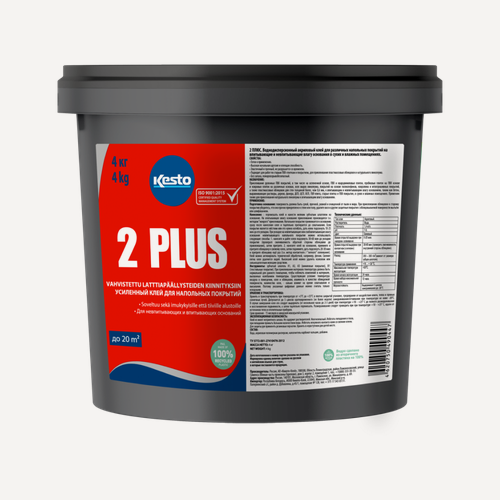 Изображение товара Универсальный клей Kesto 2 Plus для напольных покрытий 4 кг.