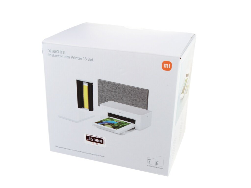 Принтер с термопечатью Xiaomi Mijia Photo Printer 1S цветн меньше A6