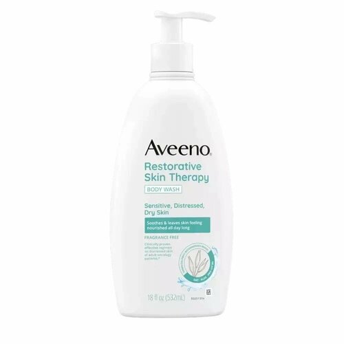 Aveeno, Restorative Skin Therapy, гель для душа без сульфатов, 532 мл