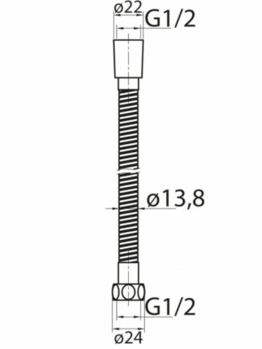 Шланг душевой G.lauf URG-1207 I*I 2.0M