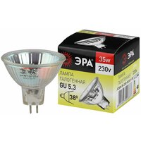 Лампа галогенная 35W 220V GU5.3 ЭРА MR16 CL