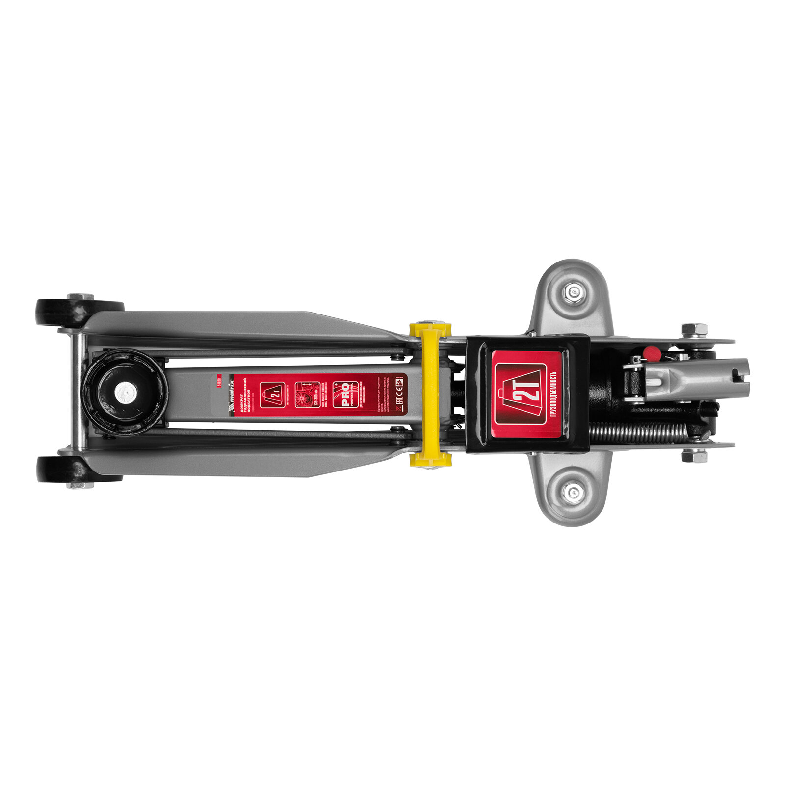 Домкрат подкатной гидравлический matrix 51028 (2 т)