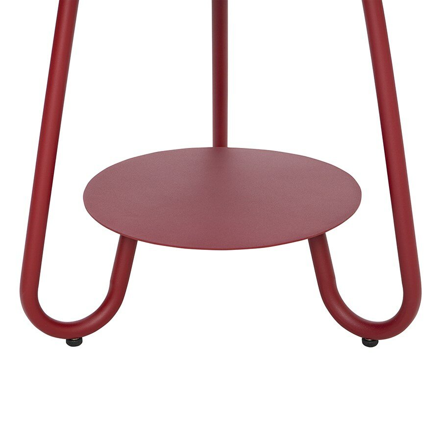 Столик журнальный прикроватный металлический круглый D50 см Stian красный, Bergenson Bjorn BB0000462 - фотография № 5