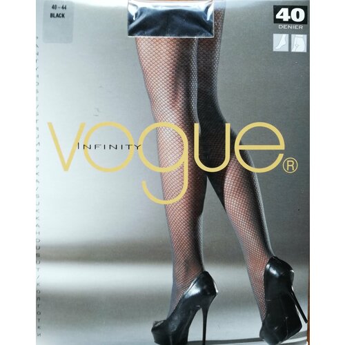 Колготки Vogue Infinity, 40 den, размер 3-4, черный колготки vogue 40 den размер 3 черный