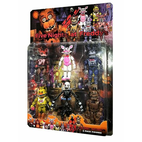 фигурки игрушки tiptop фнаф fnaf аниматроники пять ночей с фредди Фигурки-игрушки TipTop / пять ночей с фредди FNAF фнаф 6 фигурок