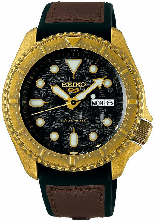 Наручные часы SEIKO 5 Sports SRPE80K1, золотой