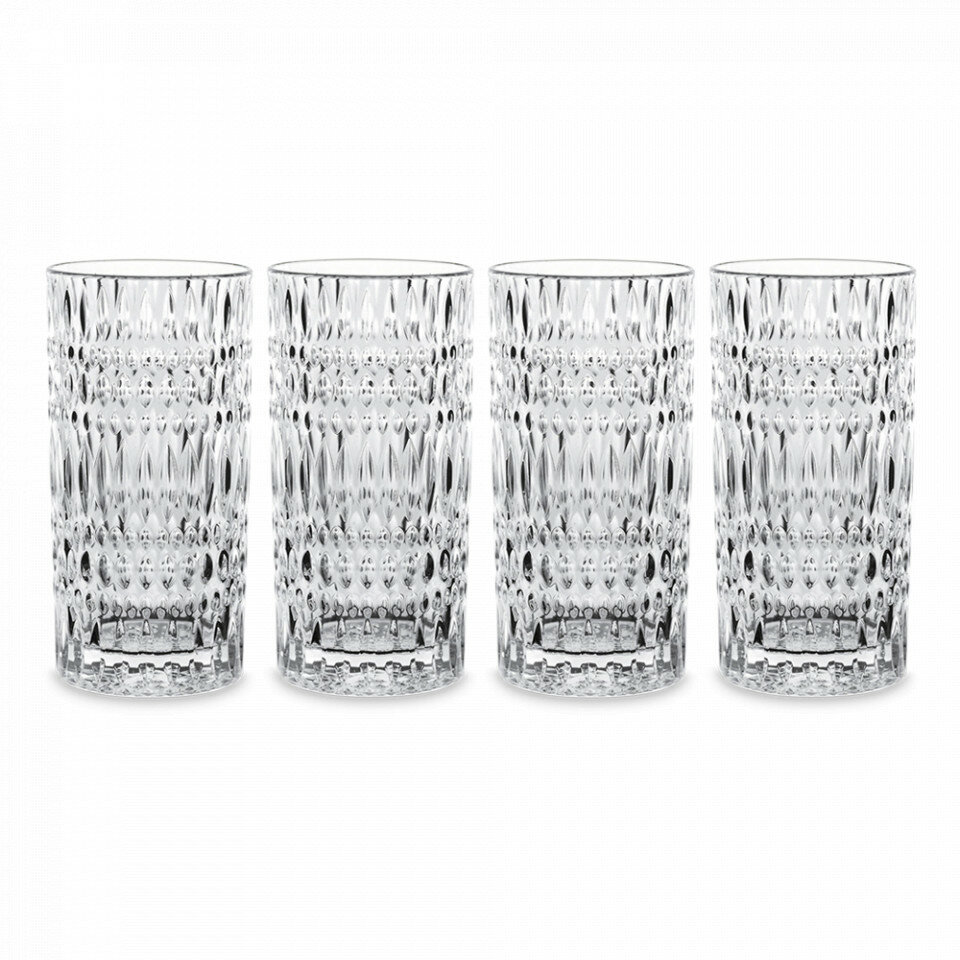 Набор из 4-х стаканов, 434 мл, хрустальное стекло N104250 Ethno