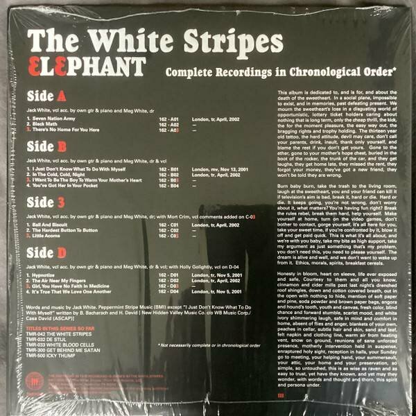 Виниловая пластинка White Stripes, The, Elephant (0194398424019) Sony - фото №13