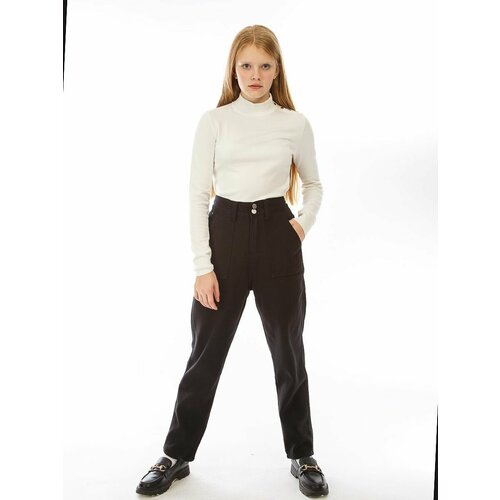 фото Брюки modniki, размер 48, черный