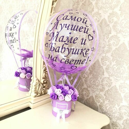 Цветы из мыла с шаром