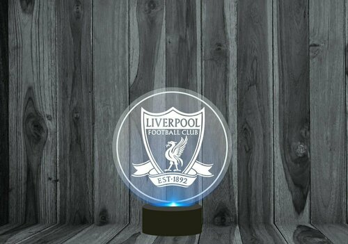 Светильник, ночник 3D GOODbrelok Ливерпуль, Liverpool - 0002