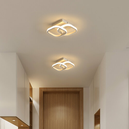 Потолочныйсветильники，Osairous，658671，Белый квадрат, трехцветный 22Вт