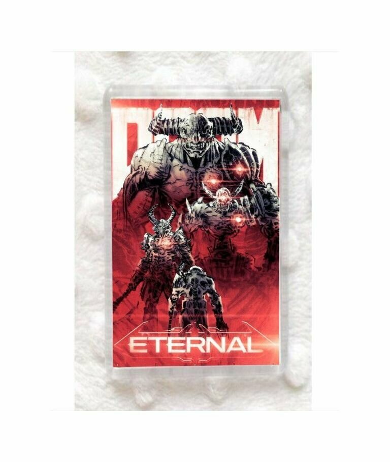 Магнит акриловый прямоугольный GOODbrelok с принтом "Дум Doom" - 2