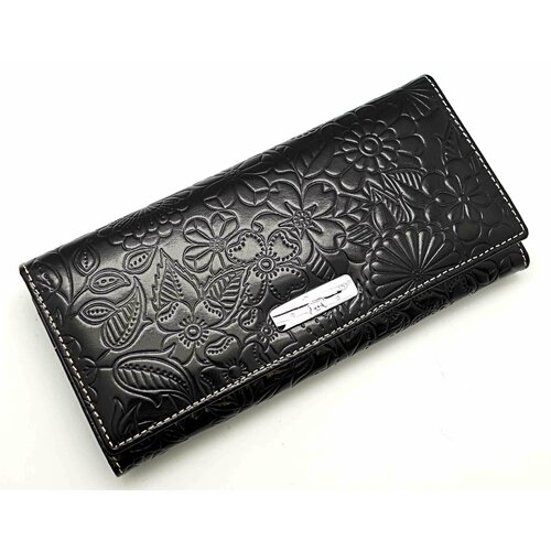 фото Кошелек sergio valentini, фактура тиснение, коричневый