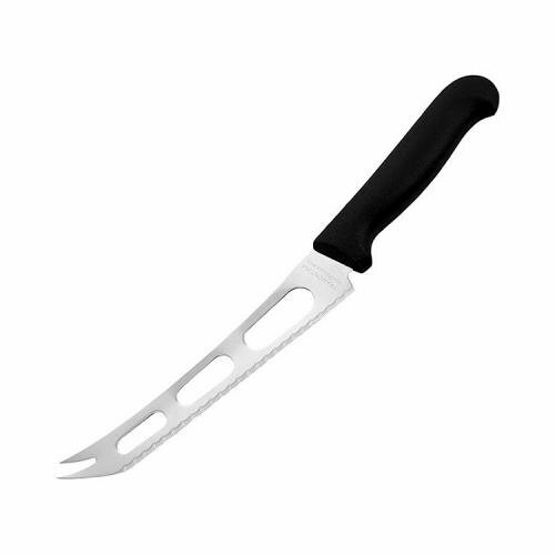 Нож для сыра, сталь нерж, пластик, длина 15см, металлич, черный