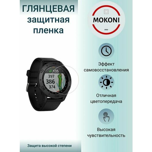 Гидрогелевая защитная пленка для смарт-часов Garmin Approach S40 / Гармин Эпроуч S 40 с эффектом самовосстановления (6 шт) - Глянцевые гидрогелевая защитная пленка для смарт часов garmin lily гармин лили с эффектом самовосстановления 6 шт глянцевые