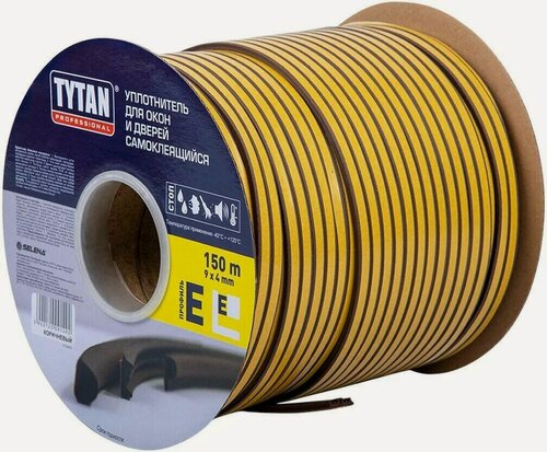 Изображение товара Уплотнитель Tytan Professional E 150m*9mm*4mm коричневый