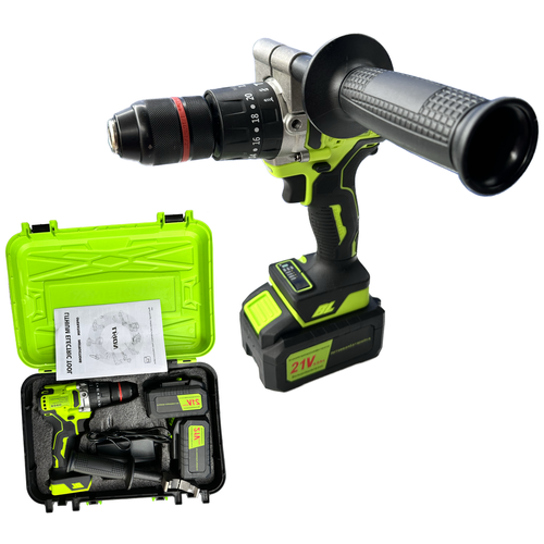 Ударный бесщеточный Дрель Шуруповерт Smart 21В 4Ач 2 акб 120Нм 1050000₽