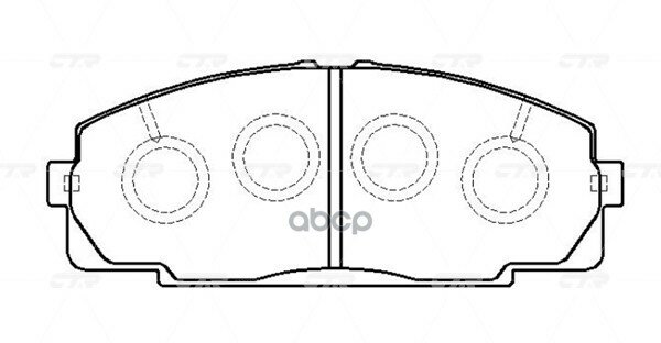 Колодки toyota hiace 2.0-2.7/2.4td 4wd 95> CTR арт. GK1139