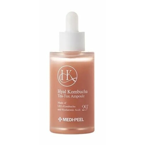 фото Увлажняющая сыворотка для повышения эластичности с комбучей medi-peel hyal kombucha tea-tox ampoule, 50 мл