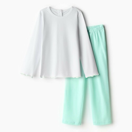 пижама minaku размер 34 белый зеленый Пижама Minaku, размер 32, зеленый, белый