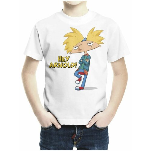 фото Футболка каждому своё, размер 128, белый