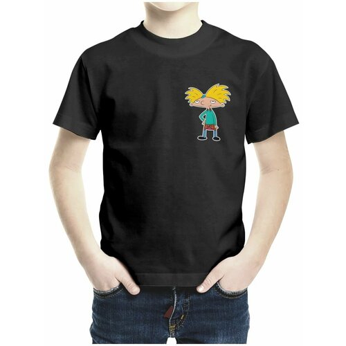 фото Футболка каждому своё, размер 128, черный