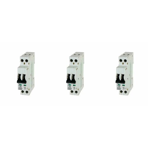 Автомат-выключатель двухполюсный, SKYBEAM, на 16 А компакт, 3 шт