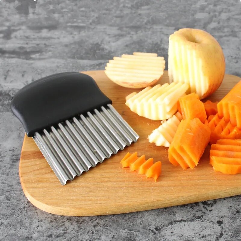 Нож для фигурной нарезки овощей S-106 Black SUNHOME - фотография № 4