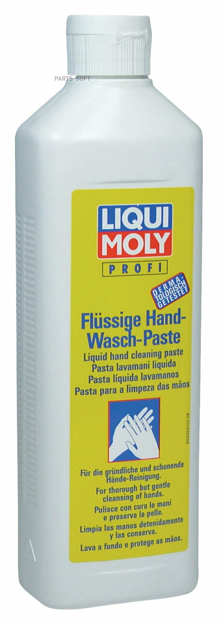 Очиститель для рук 500мл - Жидкая паста для очистки рук Flussige Hand-Wasch-Paste LIQUI MOLY 3355 | цена за 1 шт