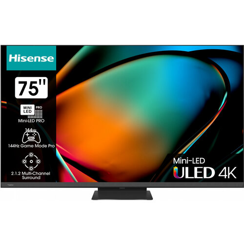 Телевизор Hisense 75U8KQ 75 4K Ultra HD черный 22499000₽