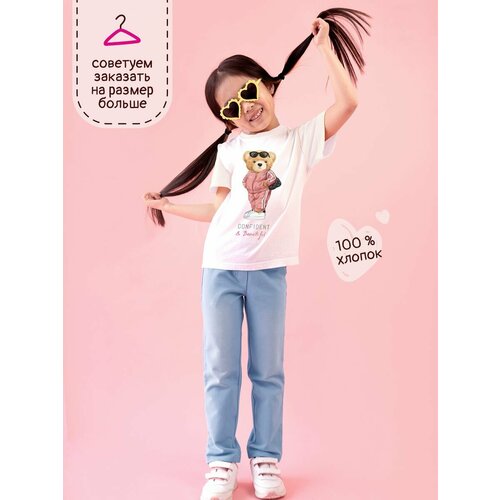 Футболка yutti, размер 116, белый