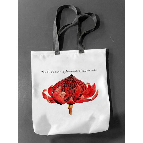 фото Сумка шоппер фулпринт, белый