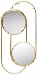 Декоративное настенное интерьерное зеркало Золотое Подарок Сувенир Лофт