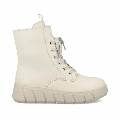 фото Ботинки берцы rieker, размер 39, бежевый, бесцветный