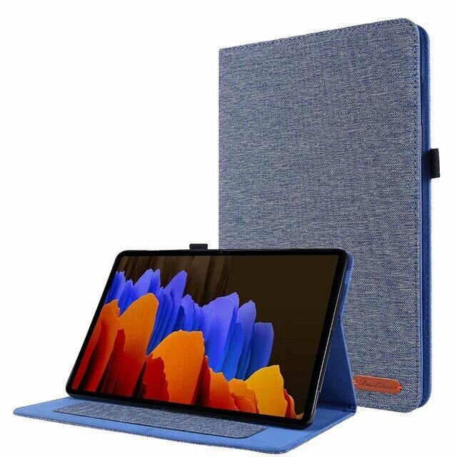 Чехол для планшета Fashion Case Samsung Galaxy Tab S8+/ SM-X800/ S7 FE T736/S7 Plus T970/T975 (12.4) синий