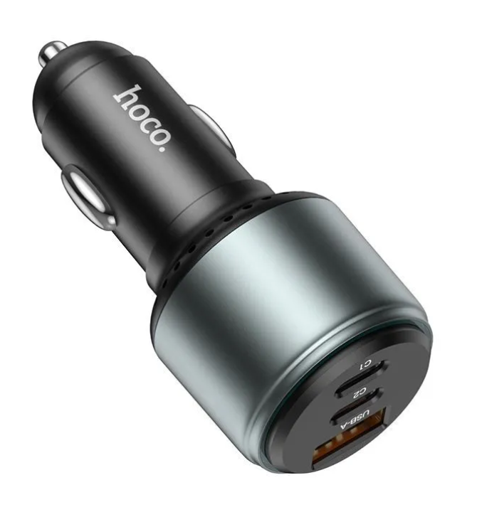 Автомобильное зарядное устройство Hoco NZ9 Galloper, Type-C 65W + 30W + USB 18W выход, поддержка протоколов быстрой зарядки — фото 1