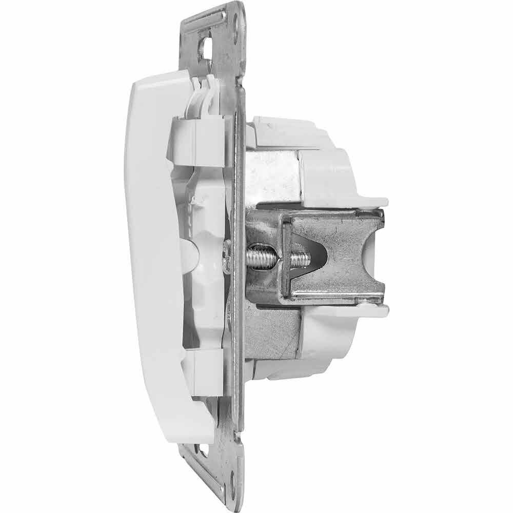 Переключатель встраиваемый Schneider Electric Glossa СХ6А 1 клавиша цвет молочный - фото №3