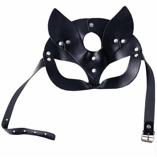 Маска Кошка черная кожаная printio маска шарф черная кошка