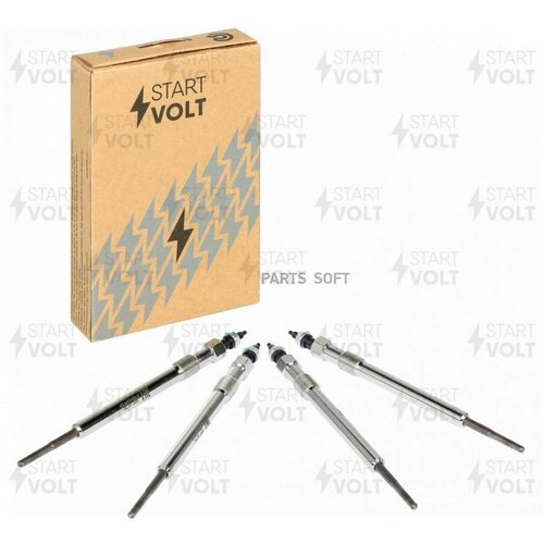 Комплект свечей STARTVOLT - Комплект свечей накаливания Ford Transit T5 11- 22TDCi GLSP 513 GLSP513 Комплект 4 шт STARTVOLT арт GLSP513 - 1 шт 16989₽