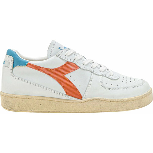 фото Кеды diadora mi basket low used, размер 9.5, белый