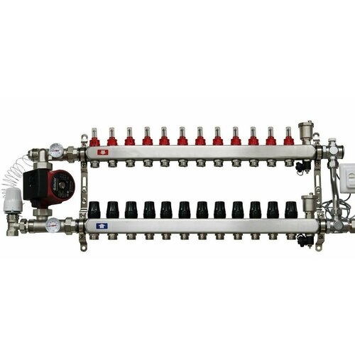 Комплект обвязка для теплого пола KOMFORT 12 выходов