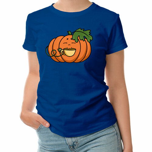 фото Футболка roly, размер l, синий