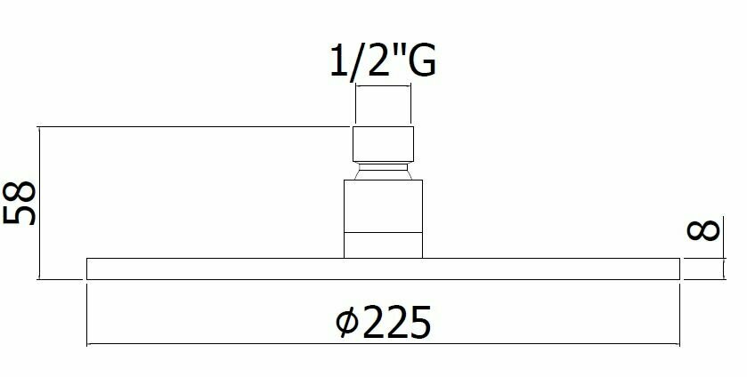 Верхний душ Paffoni Master ZSOF074CR - фото №11