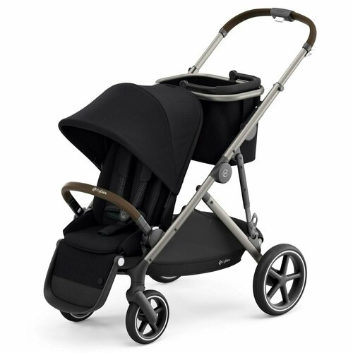 Коляска Cybex Gazelle S TPE с корзиной и дождевиком Deep Black коляска 3в1 cybex balios s lux slv deep black с адаптером и дождевиком