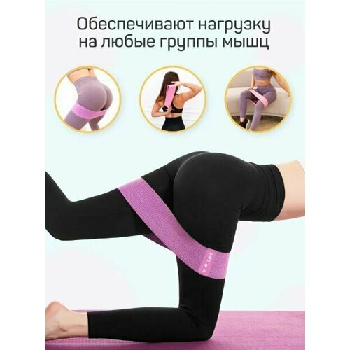 фото Фитнес резинка hip resist bands for women/men нет бренда