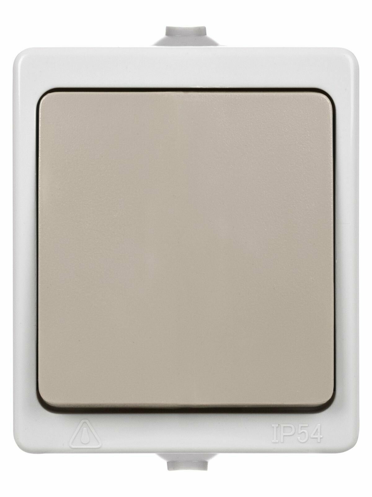 Переключатель (проходной) 1-кл. открытой установки IP54 10А серый Вуокса (SQ1803-0003)