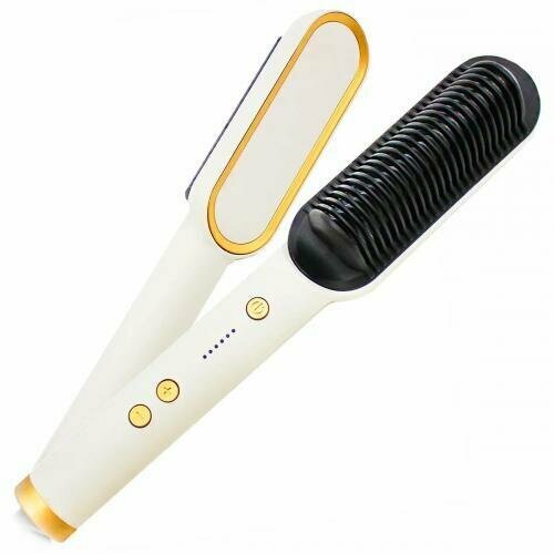 Расческа - выпрямитель для волос Straight comb FH909/ Электрическая расческа для выпрямления волос 5 температурных режимов - фотография № 1